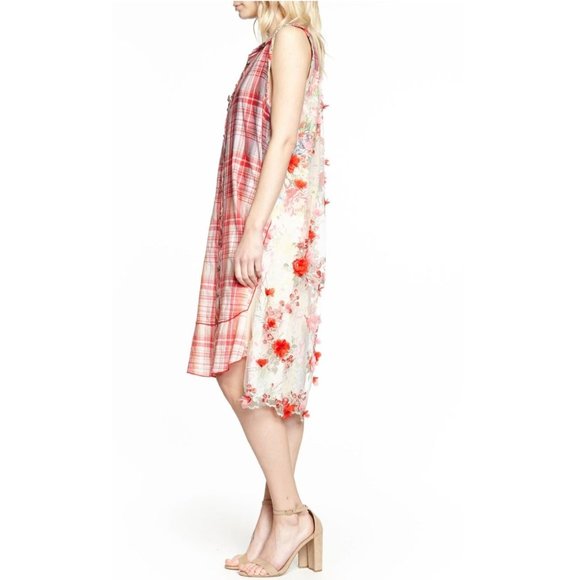 Aratta I Can't Resist Tunic Dress • Small • Reg $202 • Embroidered • Split Sides - Picture 3 of 9